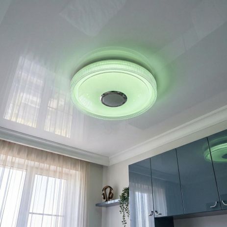 Смарт люстра з музикою Diasha 70W до 16 м² колір Білий DB-8311/400RGB+MP3+TUYA
