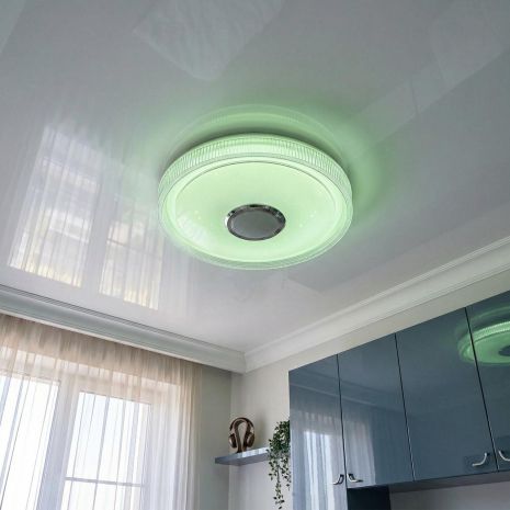 Смарт люстра с музыкой Diasha 70W до 16 м² цвет Белый DB-8311/400RGB+MP3+TUYA