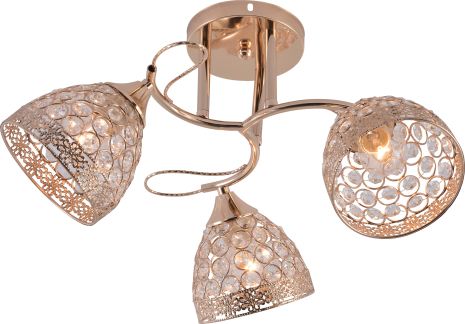 Декоративная люстра INTEREES IS XA1640B-3 GOLD CHROME Декоративная люстра INTEREES IS XA1640B-3 GOLD CHROME