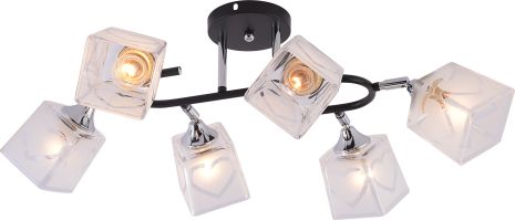 Люстра декоративна INTEREES IS XA1688B-6 BK+CR