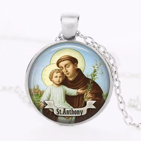 Кулон святий Антоній Падуанський підвіска із зображенням Святого Антонія амулет оберіг талісман