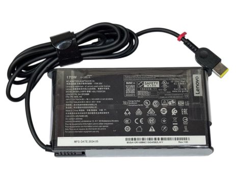 Блок живлення для ноутбука Lenovo 20V 8.5A 170W square USB Ovale без кабеля 220V
