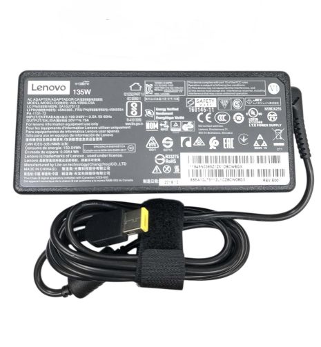 Оригінальний мережевий блок живлення для ноутбука Lenovo 20V 6.75A 135W square USB прямокутний без кабеля 220V