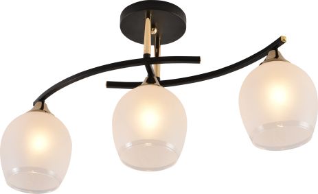 Декоративная люстра INTEREES IS XA1587B-3 BK+GOLD CHROME