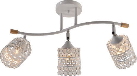 Декоративная люстра INTEREES IS XA1588-3 WH+WOOD+CR