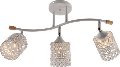 Декоративная люстра INTEREES IS XA1588-3 WH+WOOD+CR Декоративная люстра INTEREES IS XA1588-3 WH+WOOD+CR