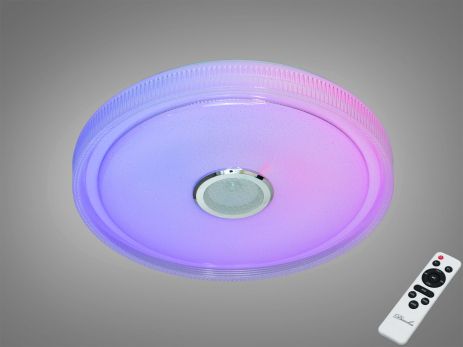Смарт светильник с колонкой в зал Diasha 80W до 18 м² цвет Белый DB-8311/500RGB+MP3+TUYA