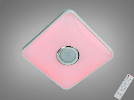 Люстра RGB со встроенным динамиком Diasha 70W до 16 м² цвет Белый DB-8501B/400x400RGB+MP3