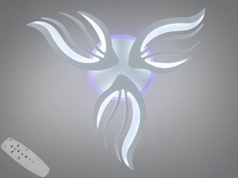 Потолочная люстра с подсветкой Diasha 52W до 12 м² цвет Белый 2527/3WH 3col dim