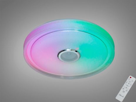 Лед люстра смарт потолочная Diasha 80W до 18 м² цвет Белый DB-8311/500RGB+MP3