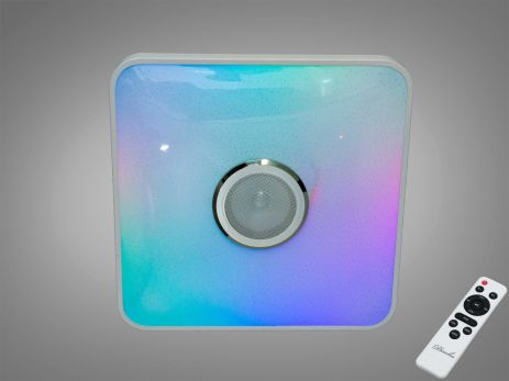 Смарт светильник MP3 в детскую Diasha 70W до 16 м² цвет Белый DB-8501B/4x4RGB+MP3+TUYA