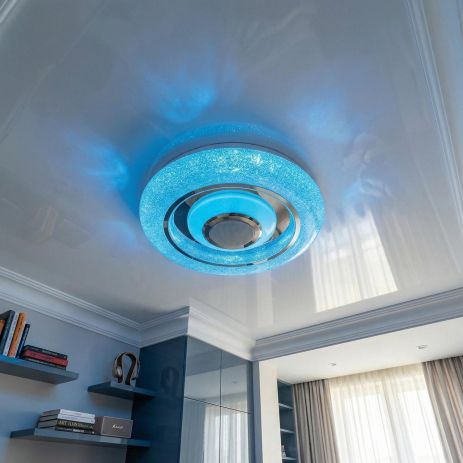 Смарт светильник с музыкой в детскую Diasha 70W до 16 м² цвет Белый DB-8314/400RGB+MP3+TUYA