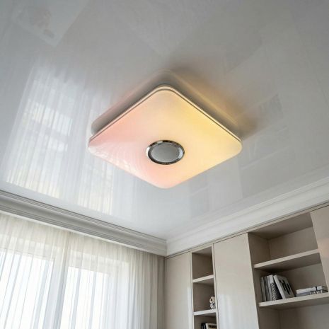 Люстра з Bluetooth для спальні Diasha 70W до 16 м² колір Білий DB-8501A/4x4RGB+MP3+TUYA