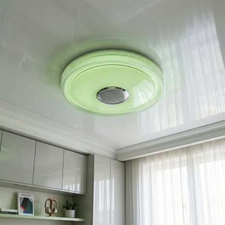 Люстра с пультом и MP3 колонкой Diasha 70W до 16 м² цвет Белый DB-8311/400RGB+MP3