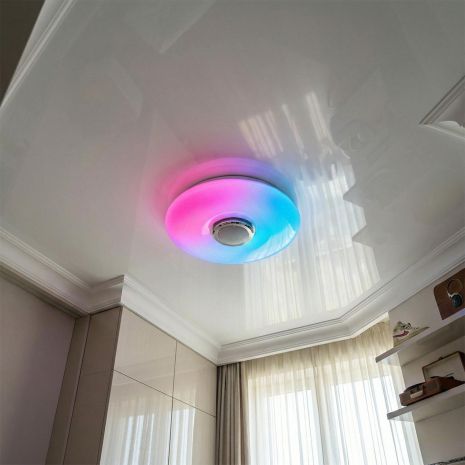 Люстра светодиодная смарт музыкальная Diasha 70W до 16 м² цвет Белый DB-8301/400RGB+MP3