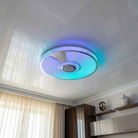 Люстра музыкальная RGB с пультом Diasha 80W до 18 м² цвет Белый DB-8309/500RGB+MP3+TUYA