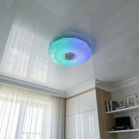 Потолочный светильник с музыкой Diasha 80W до 18 м² цвет Белый DB-8303/500RGB+MP3+TUYA