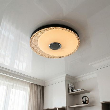 Светодиодная смарт люстра в детскую Diasha 80W до 18 м² цвет Белый DB-8308/500RGB+MP3+TUYA