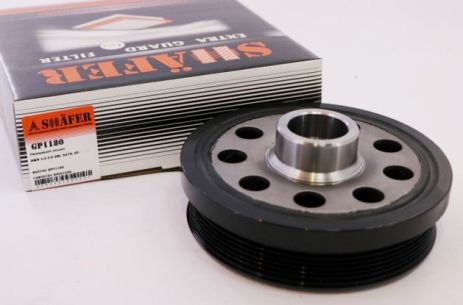 Шків колінвала BMW 1, 2, 3, 4, 5, X1 1.6-2.0 TDI, N47N, 02-, SHAFER (GP1180) Шків колінвала BMW 1, 2, 3, 4, 5, X1 1.6-2.0 TDI, N47N, 02-, SHAFER (GP1180)