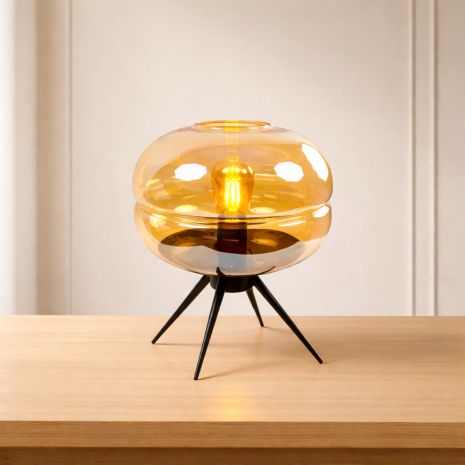 Настільна декоративна лампа Sirius AMBER (WH-MBT-17) Настільна декоративна лампа Sirius AMBER (WH-MBT-17)