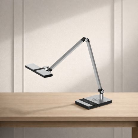 Настільна гнучка світлодіодна лампа Sirius BL-1105-C срібна