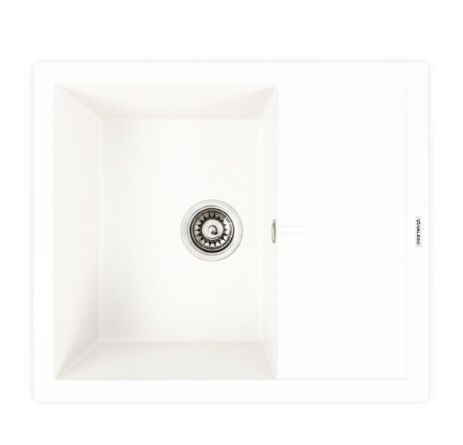 Кухонна гранітна мийка 5850 REYNA VALESO білосніжна Кухонна гранітна мийка 5850 REYNA VALESO білосніжна