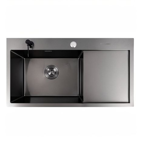 Кухонная мойка PVD черная VALESO CM 78*43 L Handmade (3.0/0.8) Кухонная мойка PVD черная VALESO CM 78*43 L Handmade (3.0/0.8)