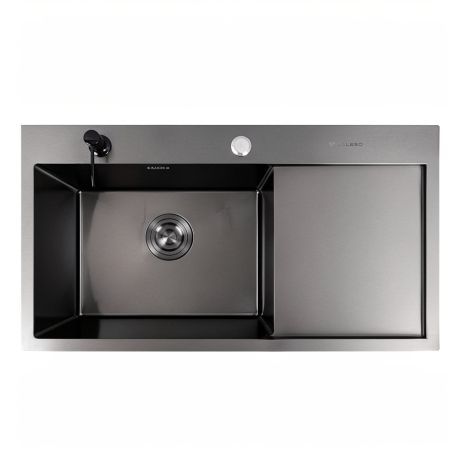 Кухонная мойка PVD черная VALESO CM 78*43 L Handmade (3.0/0.8) Кухонная мойка PVD черная VALESO CM 78*43 L Handmade (3.0/0.8)