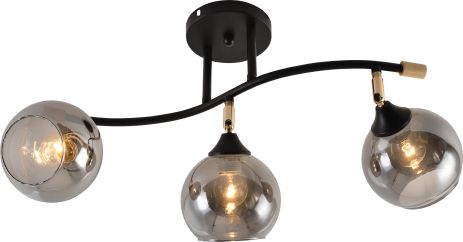 Люстра декоративна INTEREES IS XA1588B-3 BK+GOLD CHROME+WOOD Люстра декоративна INTEREES IS XA1588B-3 BK+GOLD CHROME+WOOD