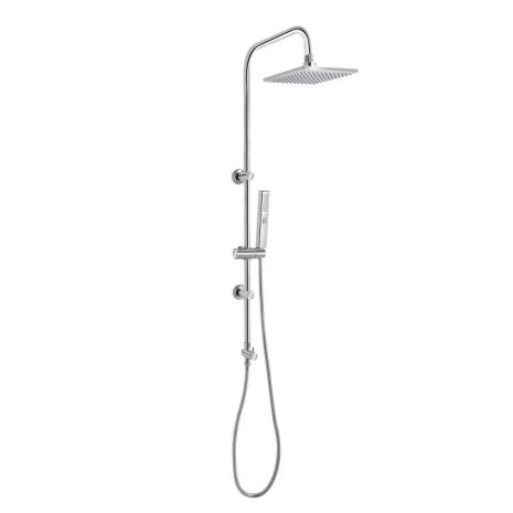 Универсальная душевая стойка Qtap Plava для двух потребителей 1015 мм прямоугольная QT1001CRM Chrome