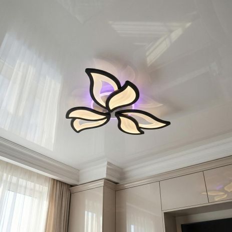 Потолочный лед светильник 3 режима Diasha 78W до 18 м² цвет Черный 9033/3BK 3col dim