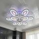Лед люстра в холл с пультом Diasha 176W до 30 м² цвет Белый 2528/6+3WH 3col dim