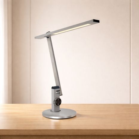 Гибкая светодиодная настольная лампа Sirius BL-1167, серебристая