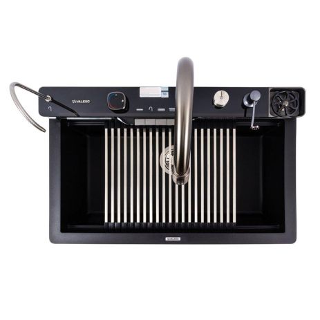 Гранітна мийка VALESO EVANORA 7546 матова чорна Гранітна мийка VALESO EVANORA 7546 матова чорна