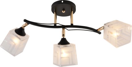 Люстра декоративна INTEREES IS XA1594B-3 BK+GOLD CHROME