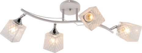 Декоративная люстра INTEREES IS XA1594-4 WH+CR Декоративная люстра INTEREES IS XA1594-4 WH+CR