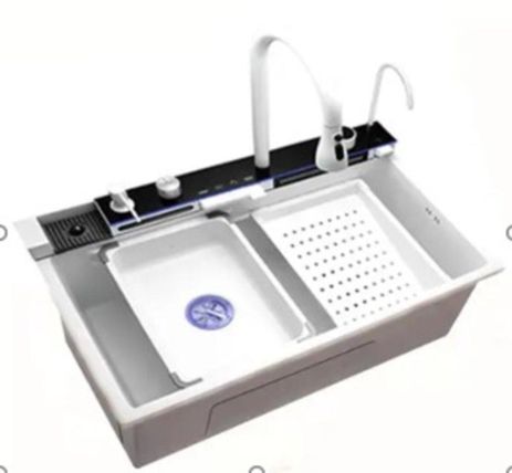 75*45 Мийка PVD біла Valeso Handmade "Водоспад" (ДЕКОР)