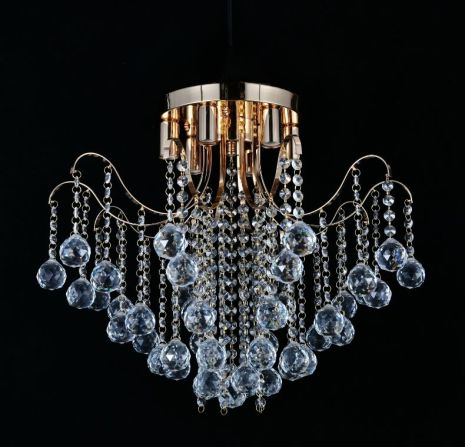 Потолочная хрустальная люстра на 5 плафонов VALESO 106-500 для гостиной и спальни.