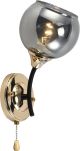 Бра настенная INTEREES IS XA1353A-1 BK+GOLD CHROME
