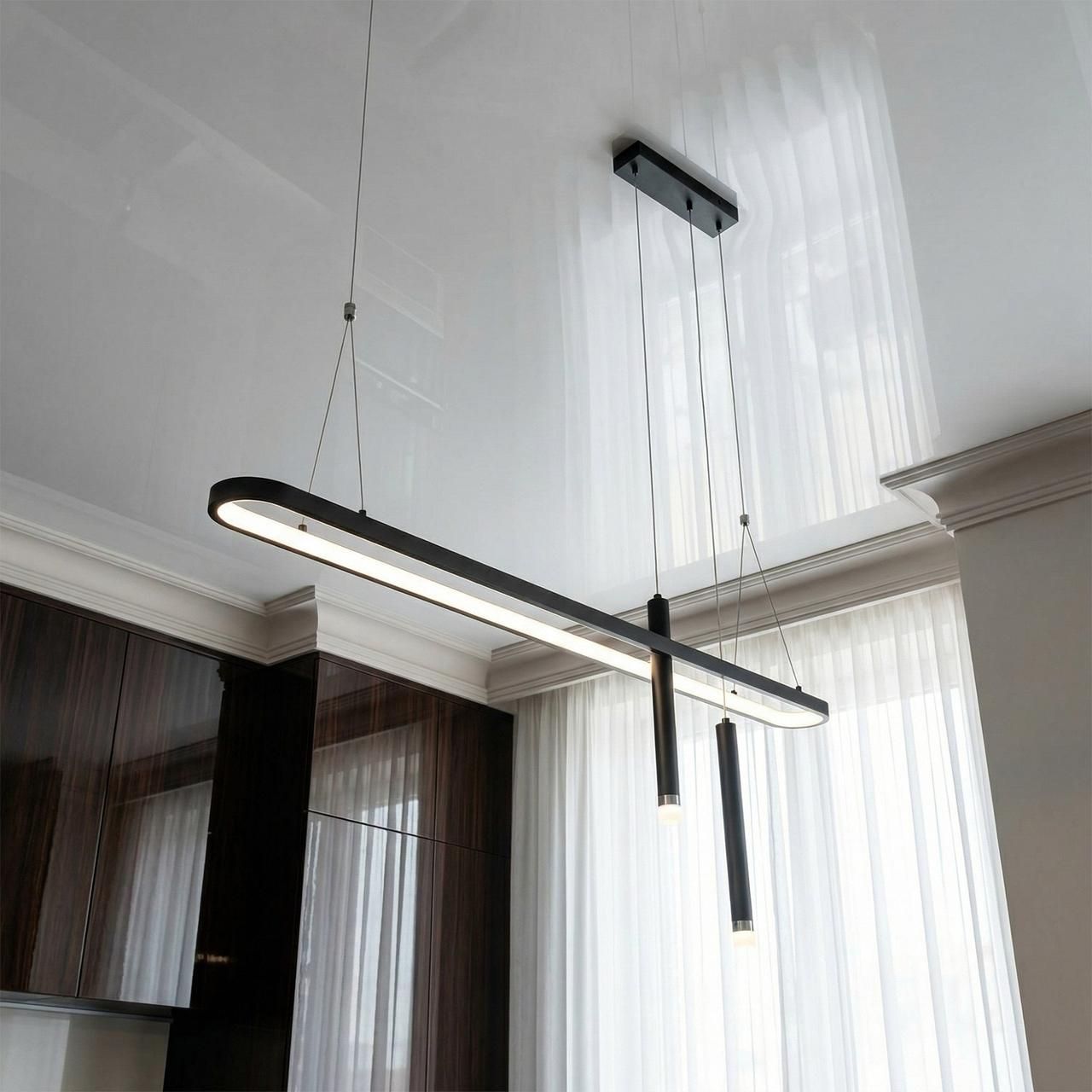 Светодиодная люстра Diasha 57W до 12 м² цвет Черный 5221B/1200BK Светодиодная люстра Diasha 57W до 12 м² цвет Черный 5221B/1200BK