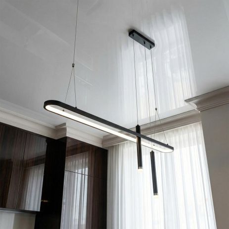 Светодиодная люстра Diasha 57W до 12 м² цвет Черный 5221B/1200BK