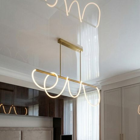 Светодиодная люстра Diasha 48W до 10 м² цвет Бронза 9752-L1500GAB