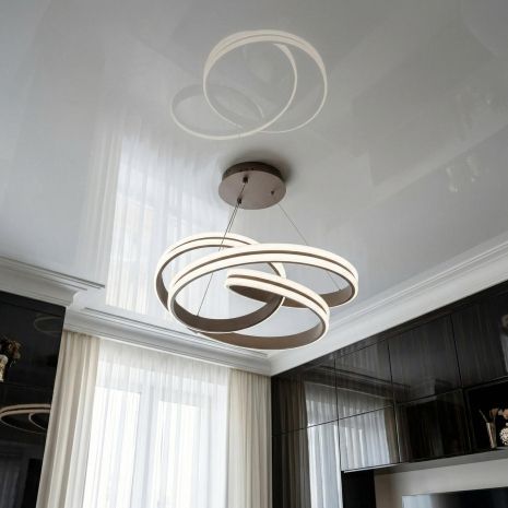 Люстра с регулировкой высоты Diasha 120W до 20 м² цвет Розовое золото MX78095/1CF