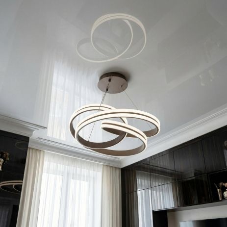 Люстра с регулировкой высоты Diasha 120W до 20 м² цвет Розовое золото MX78095/1CF