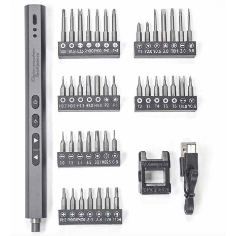 Акумуляторна викрутка TELIJIA TE-1803 / 44 В 1 / для точних робіт / підсвічування / 320 мАг / Type-C