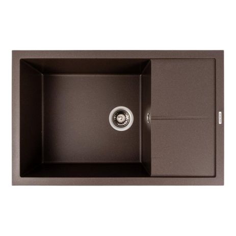 Гранітна кухонна мийка VALESO CALYPSO 7950 матова Темна Скеля