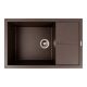 Гранітна кухонна мийка VALESO CALYPSO 7950 матова Темна Скеля