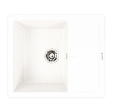 Кухонна гранітна мийка 5850 REYNA VALESO білосніжна