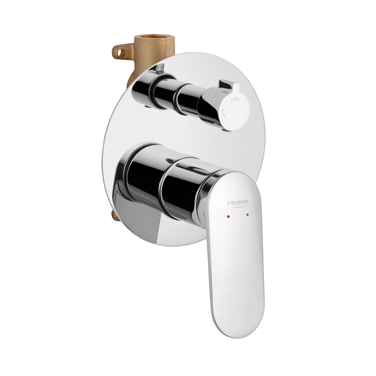 Змішувач прихованого монтажу для душу Kroner Element 211337-0101 Змішувач прихованого монтажу для душу Kroner Element 211337-0101