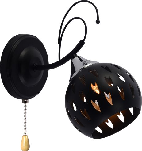 Бра настенная INTEREES IS XA1314-1 BK+CR Бра настенная INTEREES IS XA1314-1 BK+CR